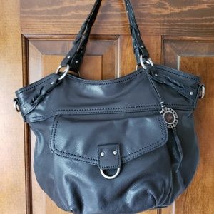 The Sak Kendra leather black shoulder/crossbd NWOT